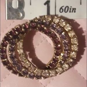 Beautiful three colored Vintage brooch